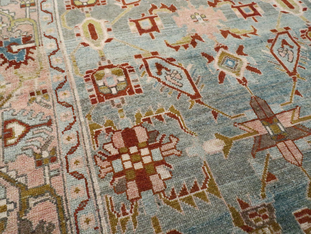 Vintage Persian Malayer Accent Rug, No.29917 - Gsblank