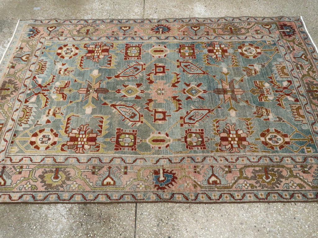 Vintage Persian Malayer Accent Rug, No.29917 - Gsblank