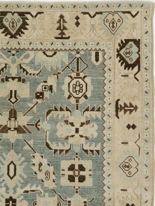 Vintage Persian Malayer Accent Rug, No.29922 - Gsblank