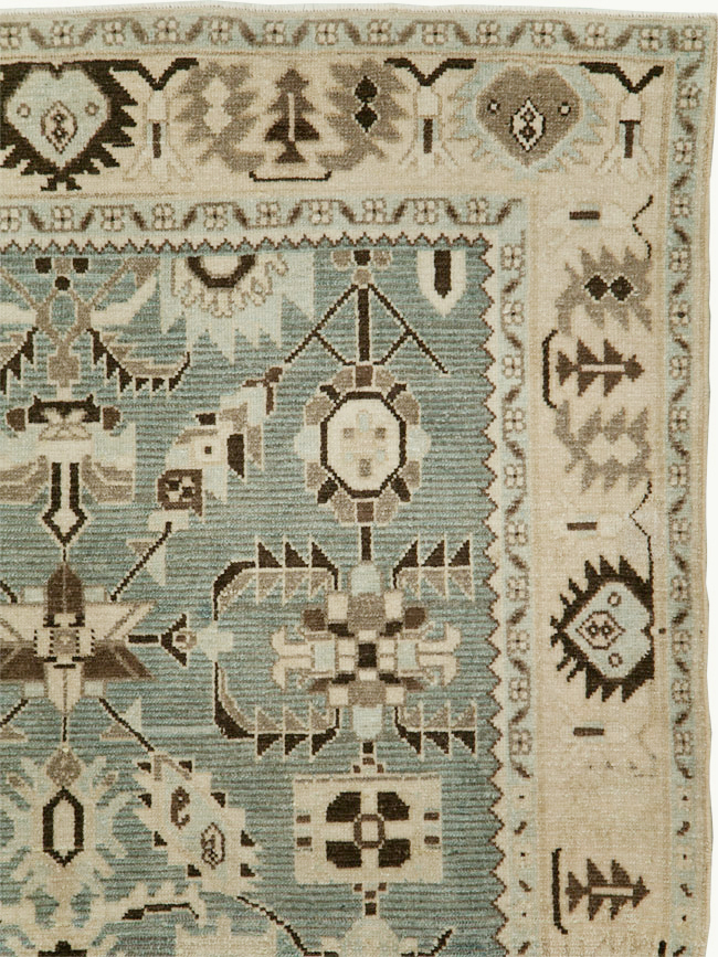 Vintage Persian Malayer Accent Rug, No.29922 - Gsblank