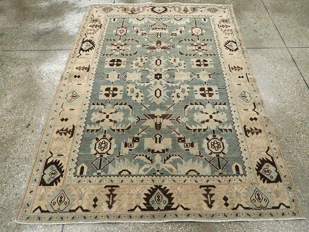 Vintage Persian Malayer Accent Rug, No.29922 - Gsblank