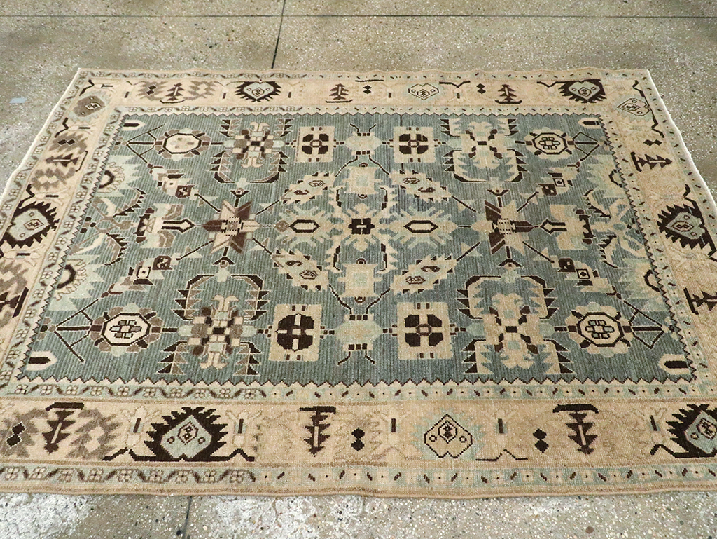 Vintage Persian Malayer Accent Rug, No.29922 - Gsblank