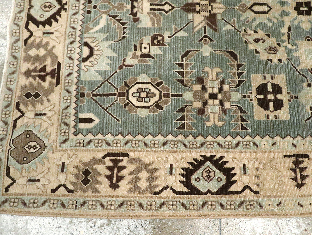 Vintage Persian Malayer Accent Rug, No.29922 - Gsblank