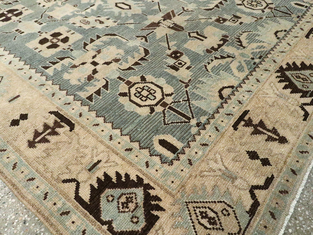 Vintage Persian Malayer Accent Rug, No.29922 - Gsblank