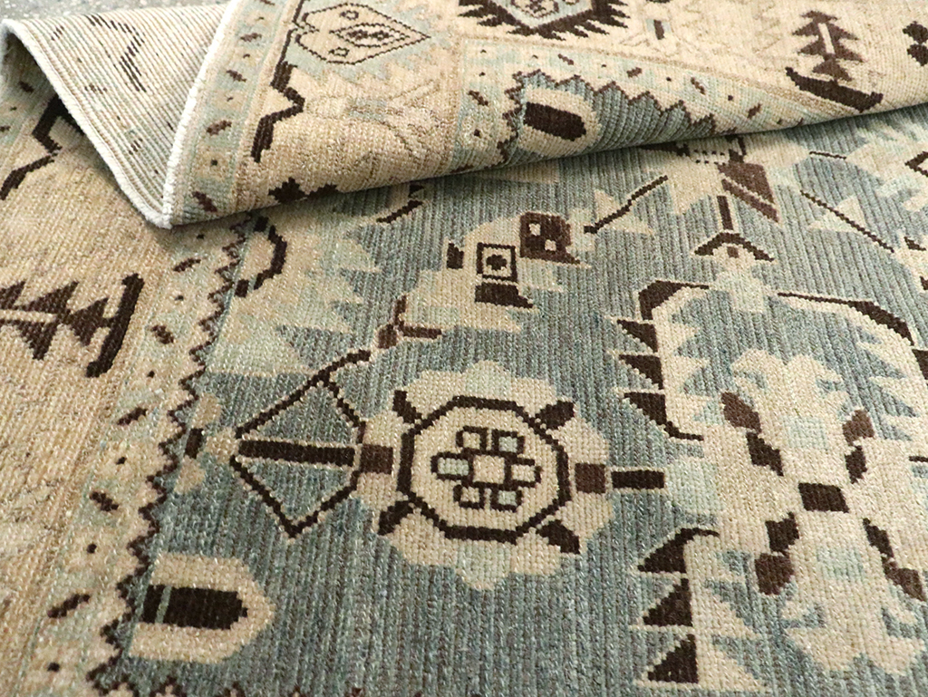 Vintage Persian Malayer Accent Rug, No.29922 - Gsblank