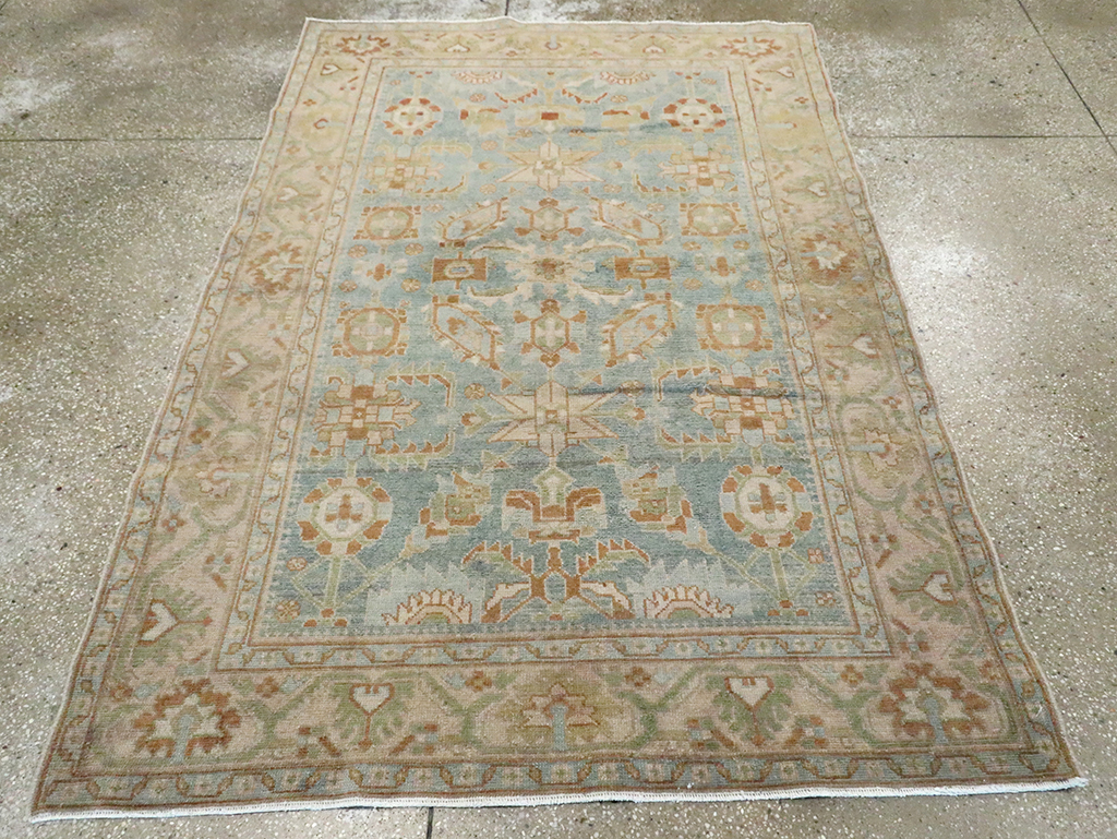 Vintage Persian Malayer Accent Rug, No.29927 - Gsblank