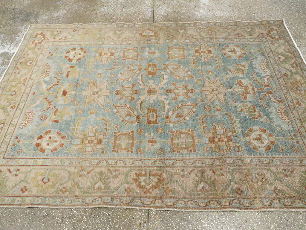 Vintage Persian Malayer Accent Rug, No.29927 - Gsblank