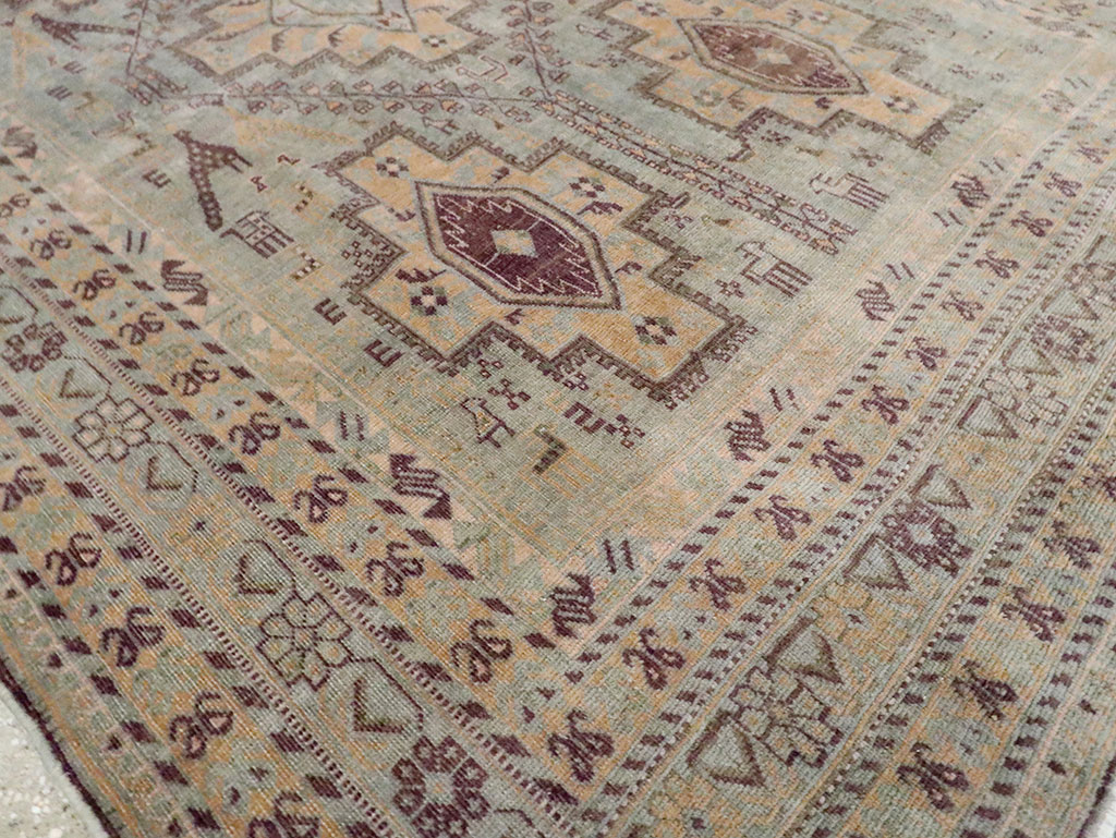 Vintage Persian Afshar Accent Rug, No.29931 - Gsblank