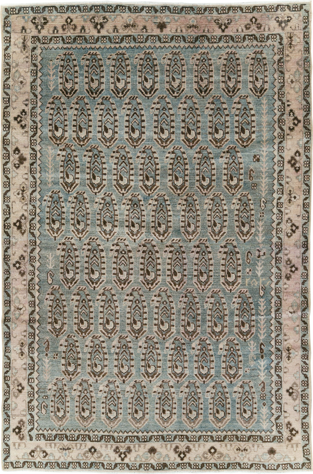 Vintage Persian Malayer Accent Rug, No.29932 - Gsblank