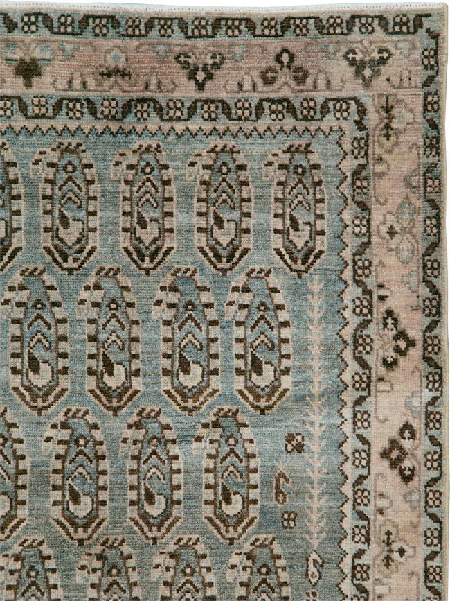 Vintage Persian Malayer Accent Rug, No.29932 - Gsblank