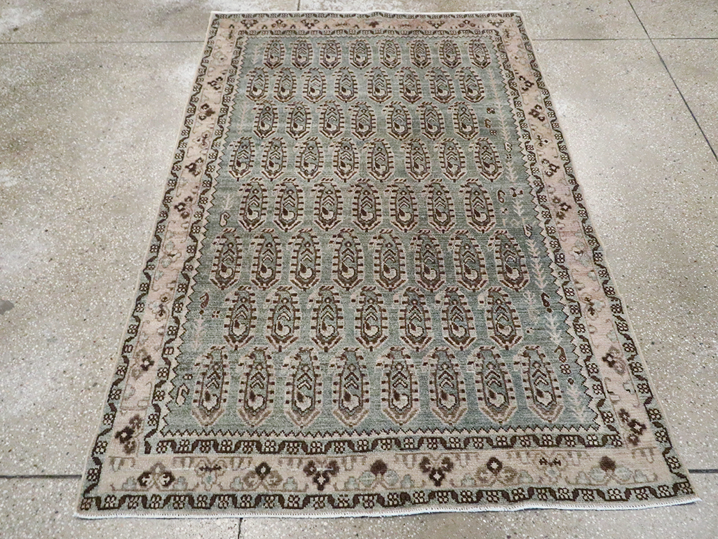 Vintage Persian Malayer Accent Rug, No.29932 - Gsblank