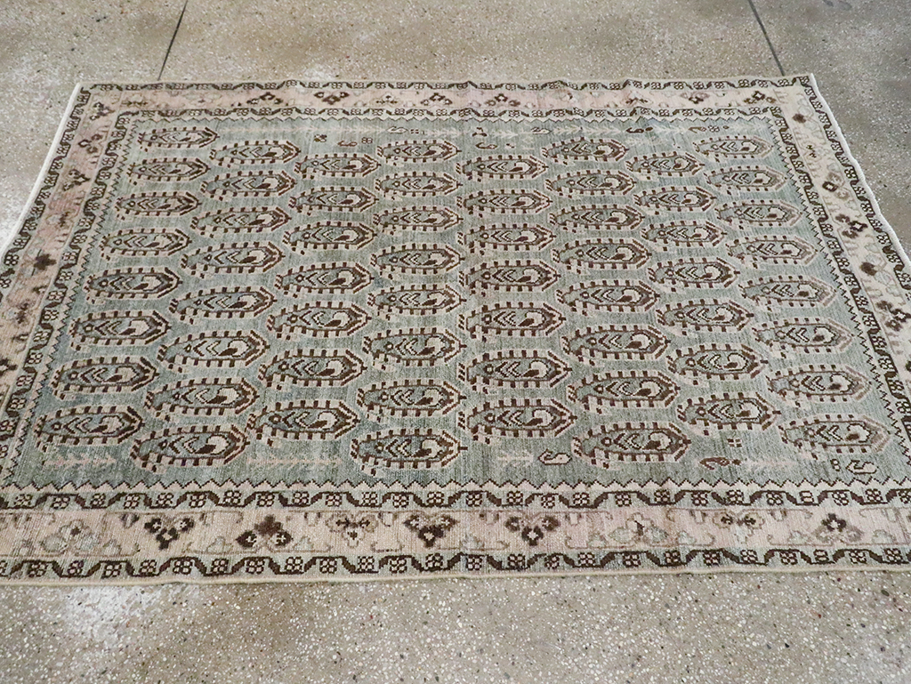 Vintage Persian Malayer Accent Rug, No.29932 - Gsblank