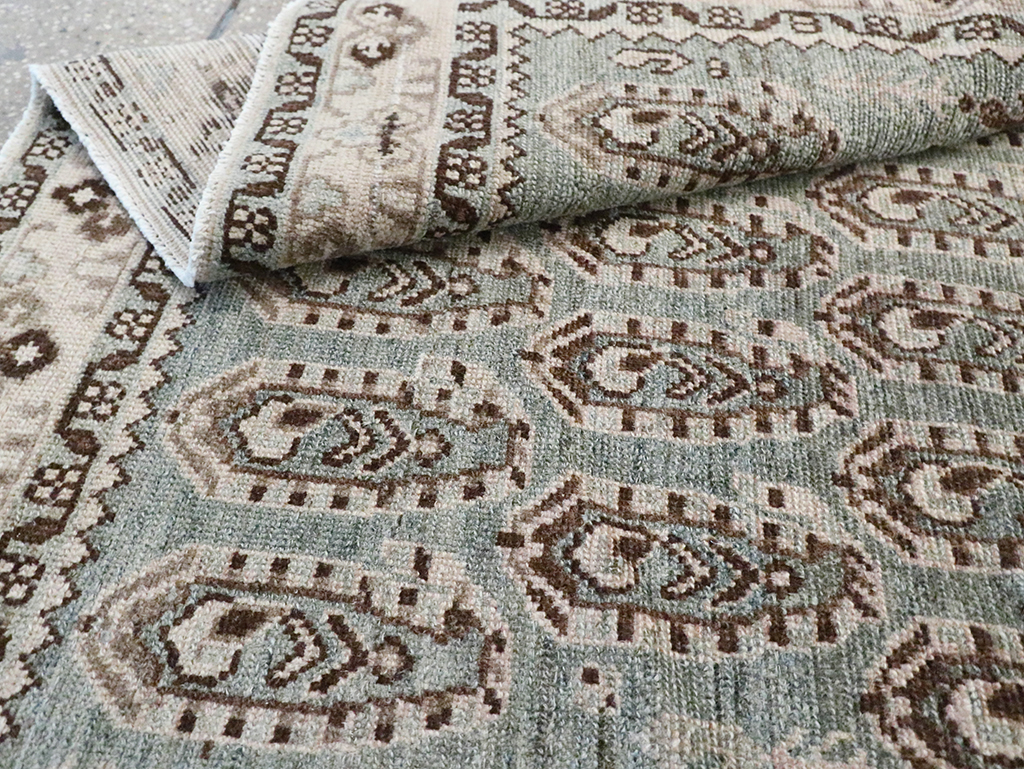 Vintage Persian Malayer Accent Rug, No.29932 - Gsblank