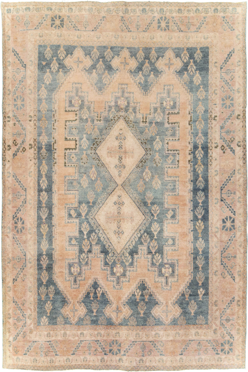 Vintage Persian Afshar Accent Rug, No.29934 - Gsblank