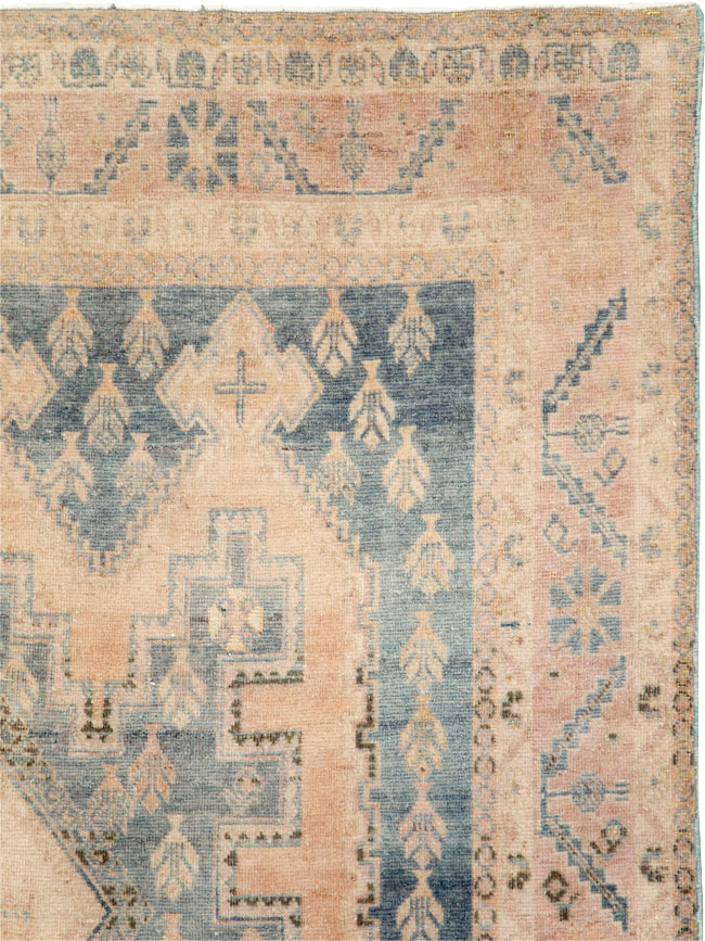 Vintage Persian Afshar Accent Rug, No.29934 - Gsblank