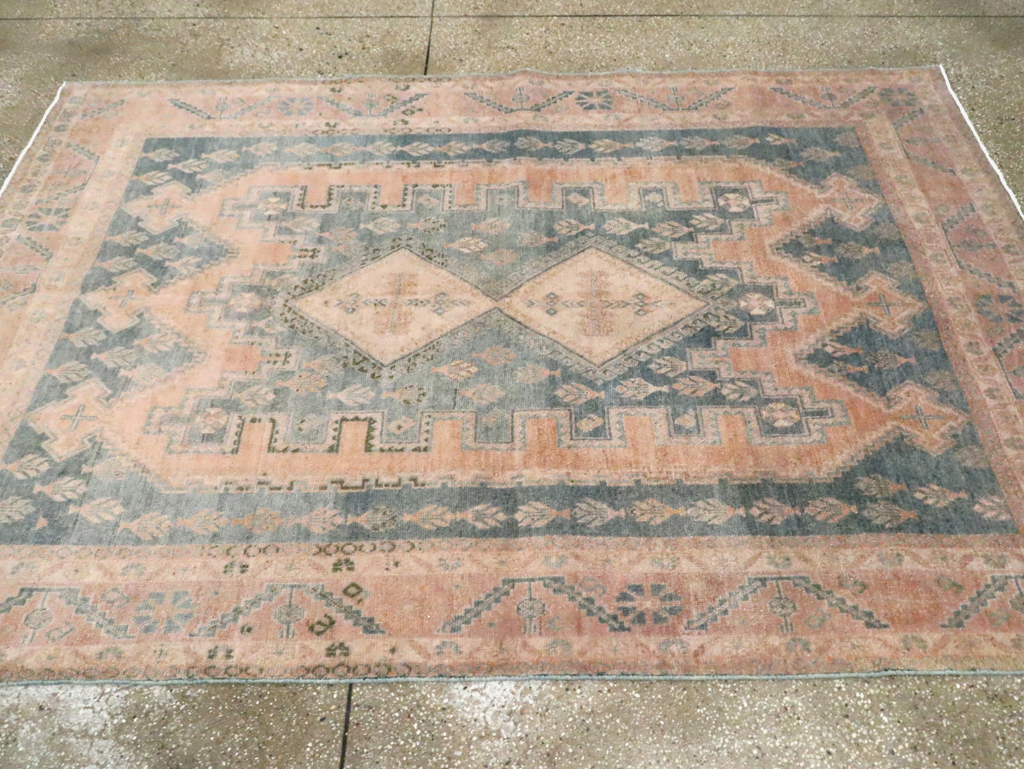 Vintage Persian Afshar Accent Rug, No.29934 - Gsblank