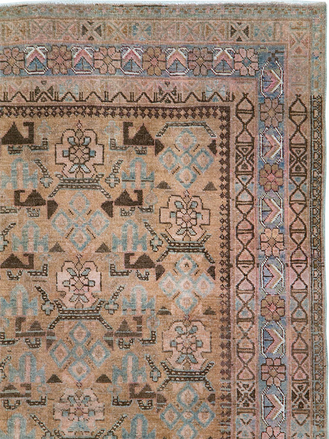 Antique Persian Afshar Accent Rug, No.29940 - Gsblank