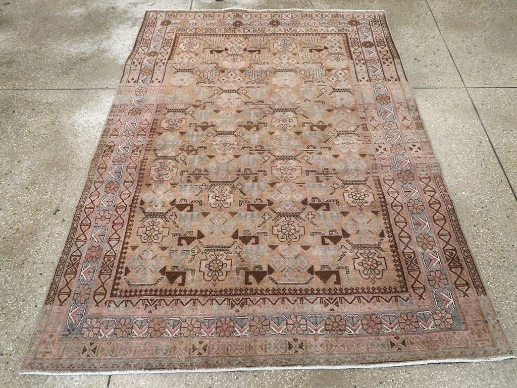Antique Persian Afshar Accent Rug, No.29940 - Gsblank