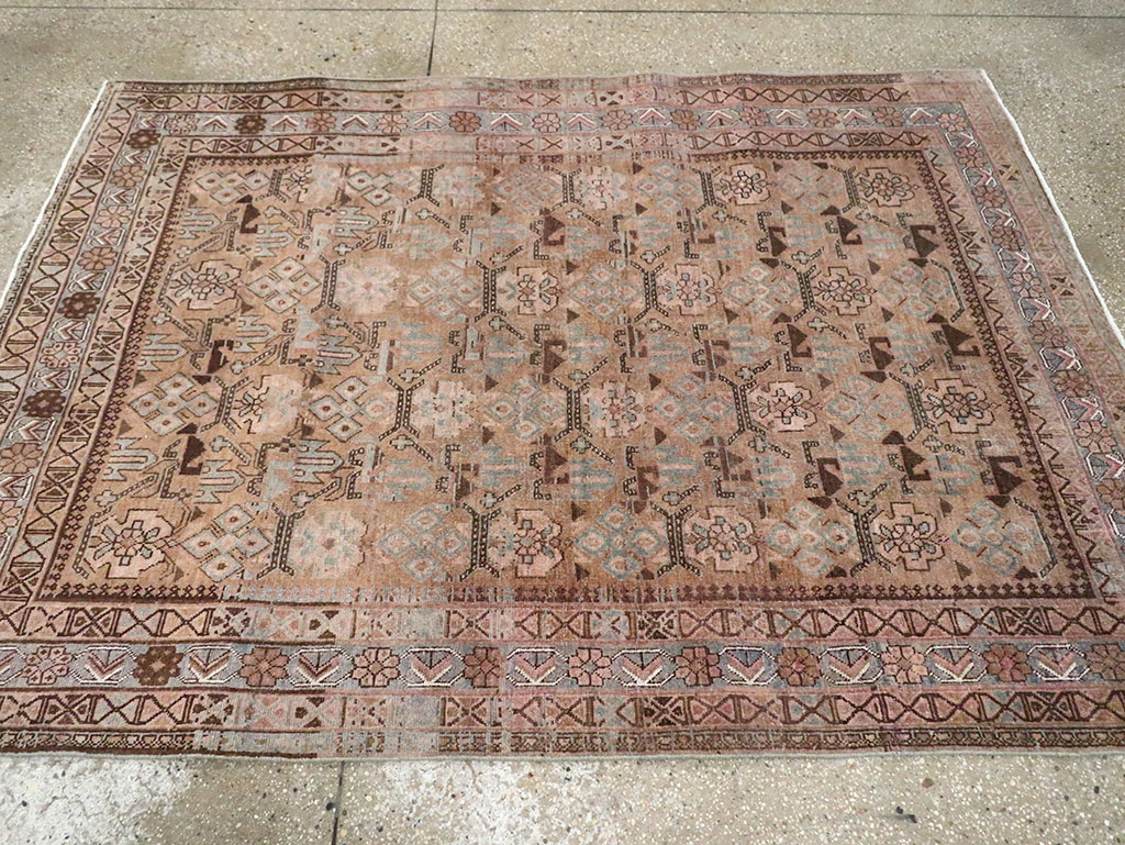 Antique Persian Afshar Accent Rug, No.29940 - Gsblank