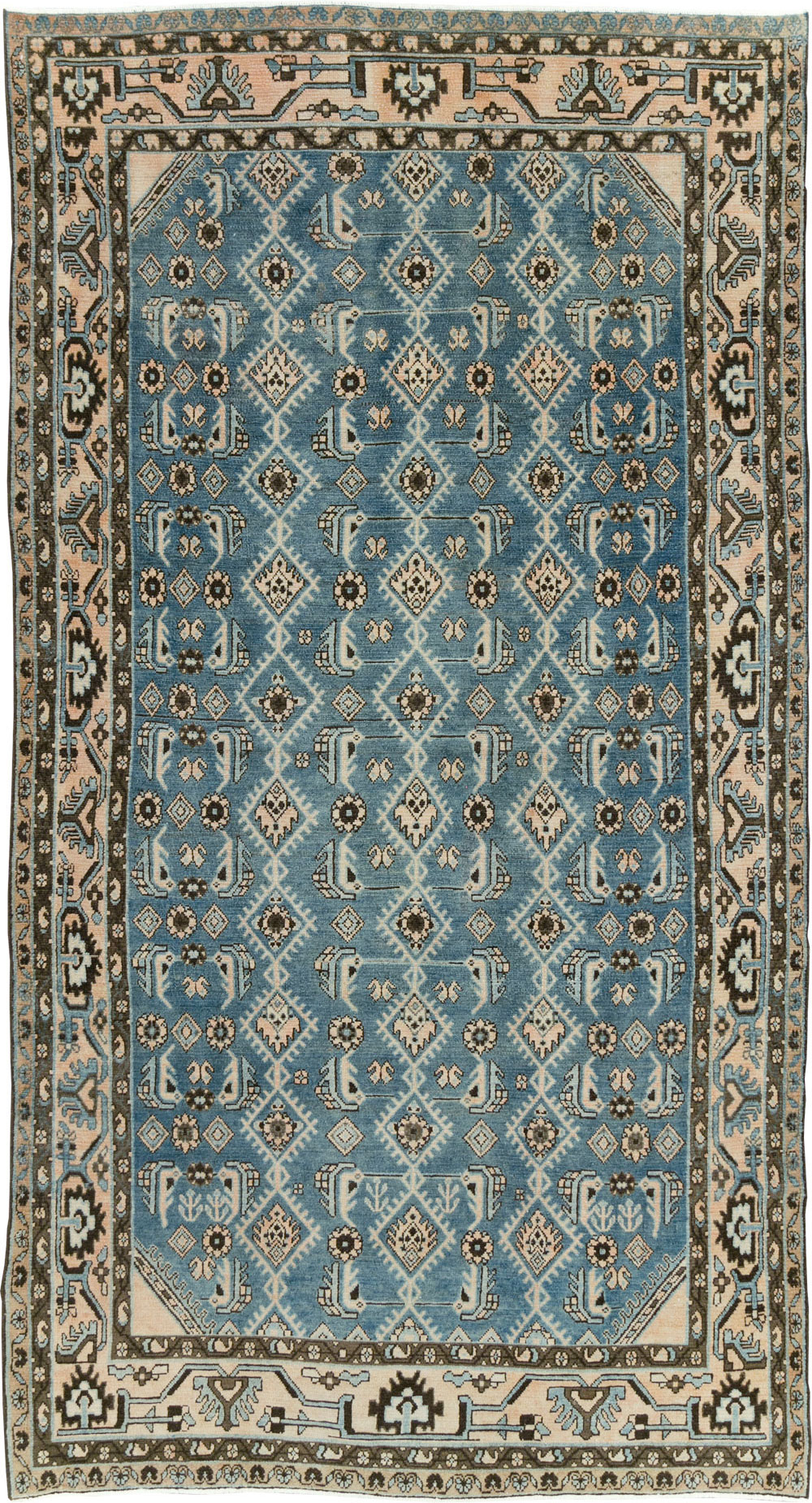 Vintage Persian Malayer Accent Rug, No.29947 - Gsblank