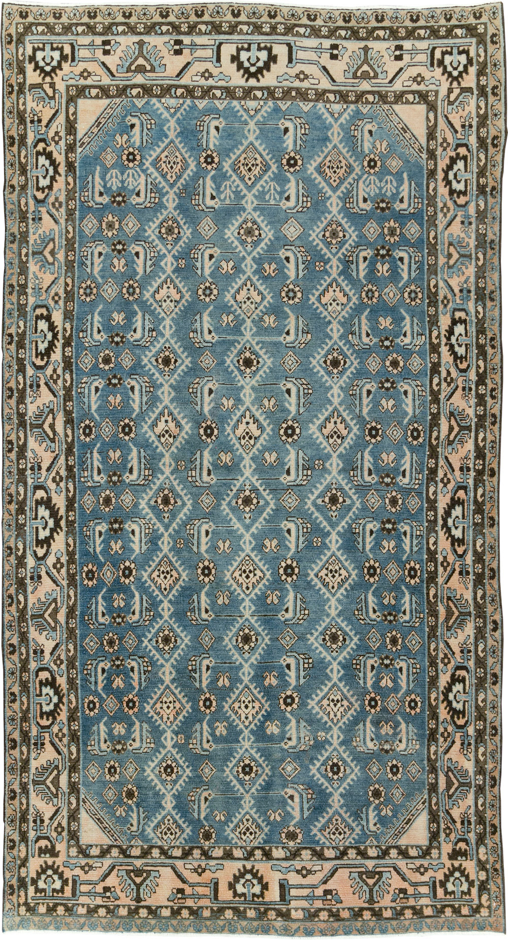 Vintage Persian Malayer Accent Rug, No.29947 - Gsblank
