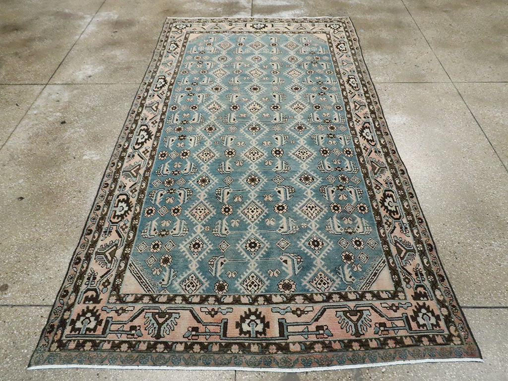Vintage Persian Malayer Accent Rug, No.29947 - Gsblank