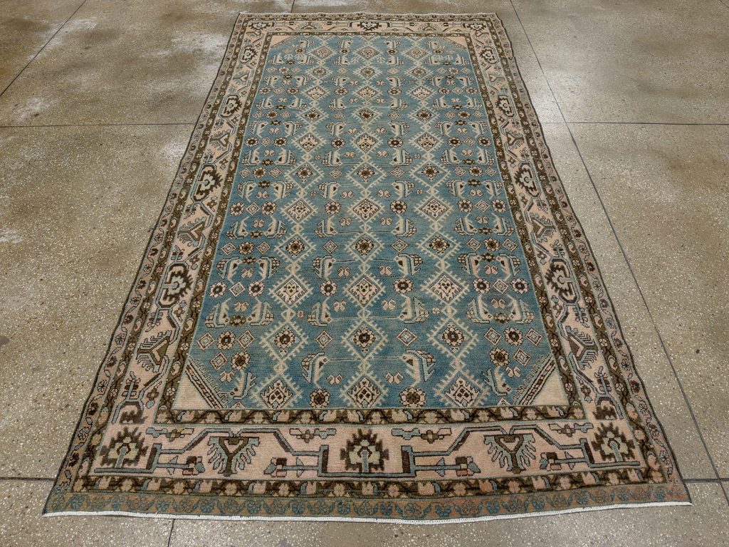 Vintage Persian Malayer Accent Rug, No.29947 - Gsblank