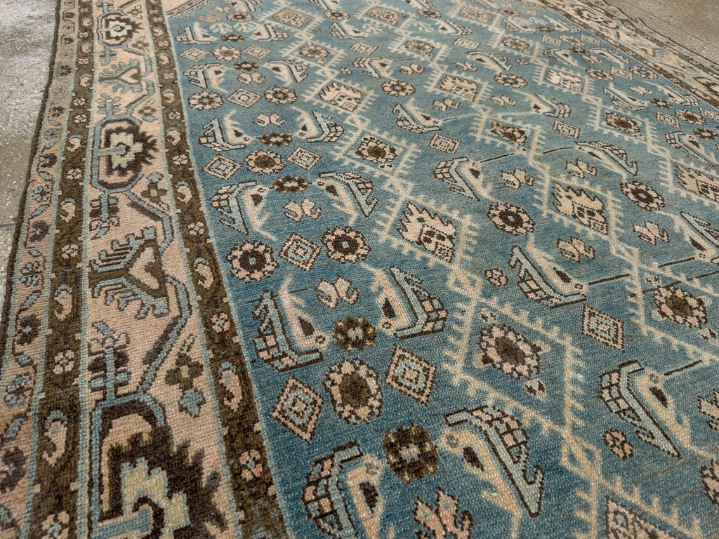 Vintage Persian Malayer Accent Rug, No.29947 - Gsblank