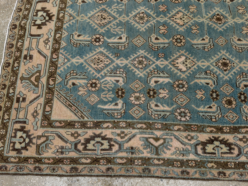 Vintage Persian Malayer Accent Rug, No.29947 - Gsblank
