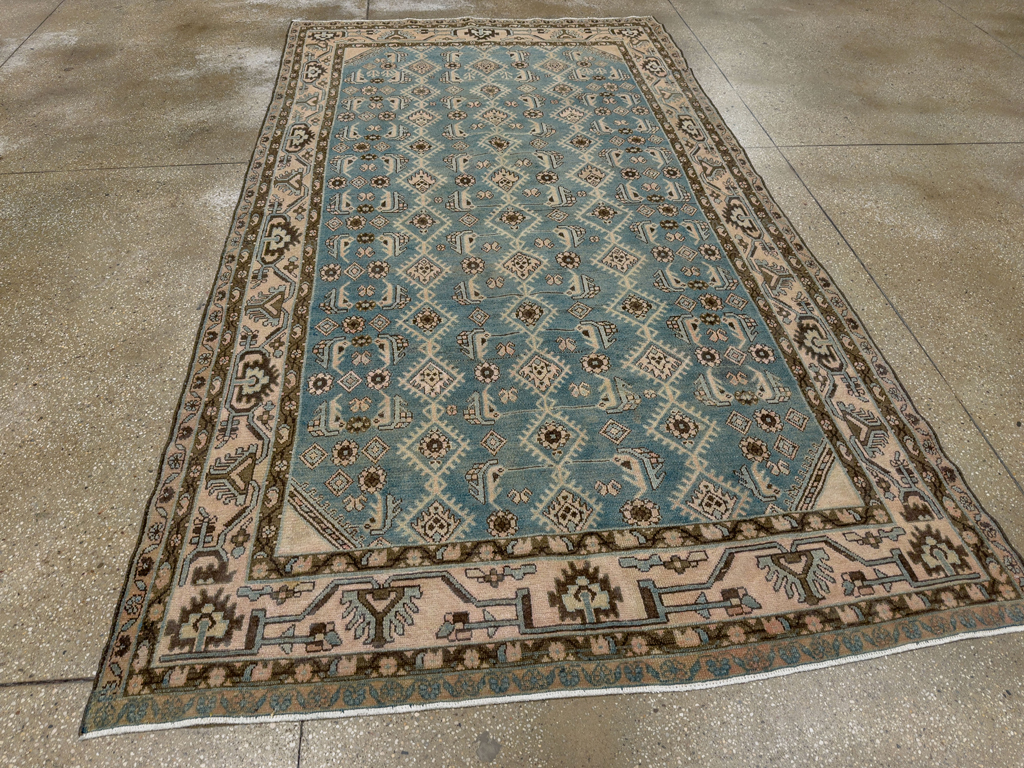 Vintage Persian Malayer Accent Rug, No.29947 - Gsblank