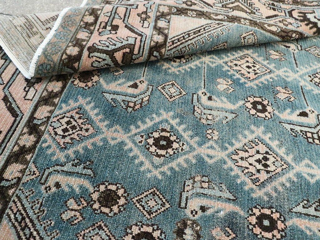 Vintage Persian Malayer Accent Rug, No.29947 - Gsblank