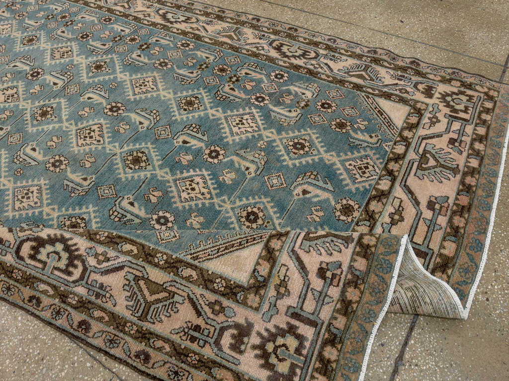 Vintage Persian Malayer Accent Rug, No.29947 - Gsblank