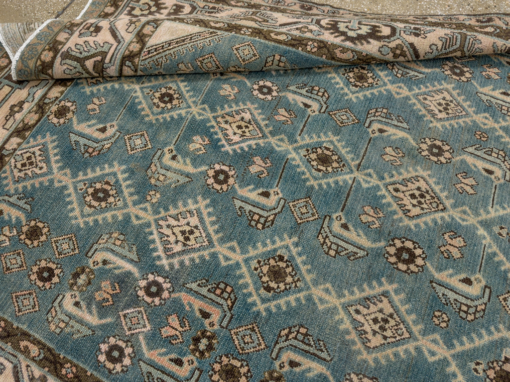 Vintage Persian Malayer Accent Rug, No.29947 - Gsblank