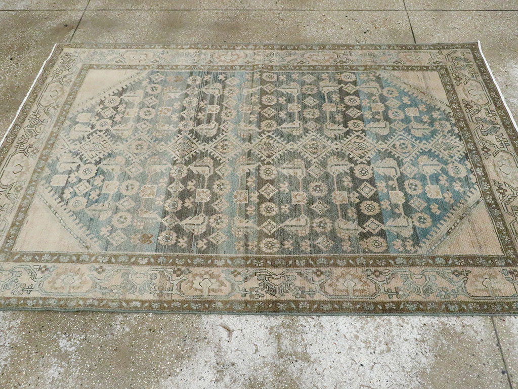 Vintage Persian Malayer Accent Rug, No.29950 - Gsblank