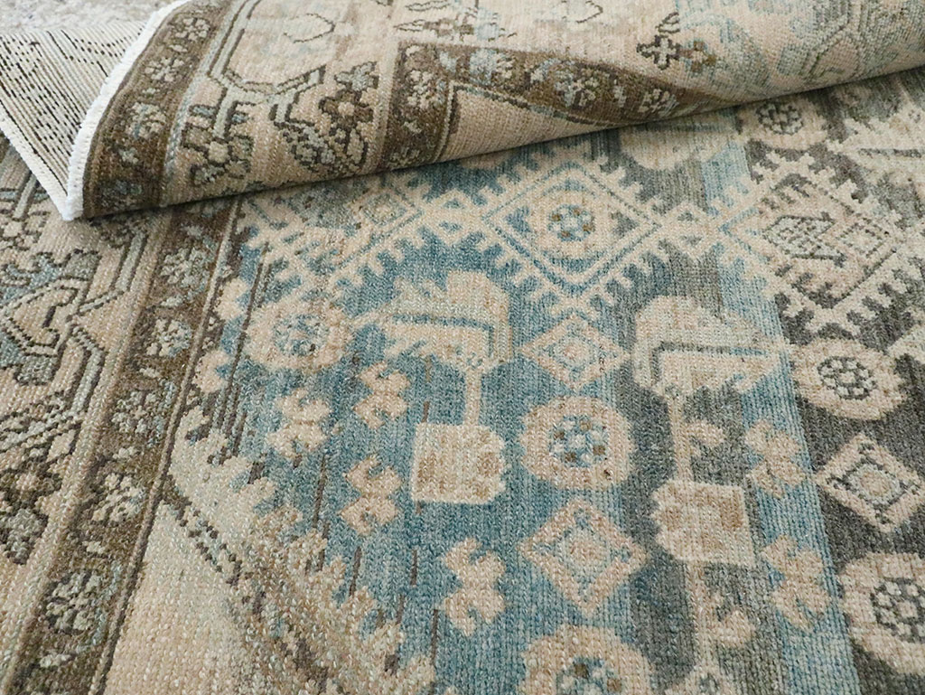 Vintage Persian Malayer Accent Rug, No.29950 - Gsblank