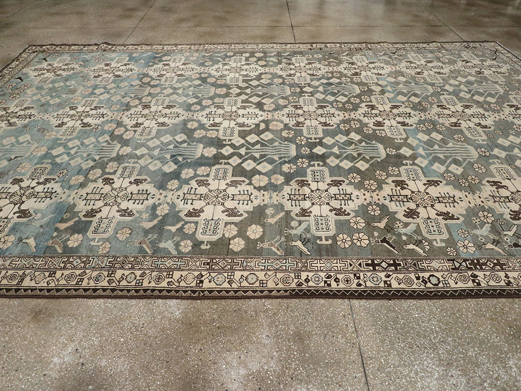 Vintage Persian Malayer Carpet, No.29952 - Gsblank