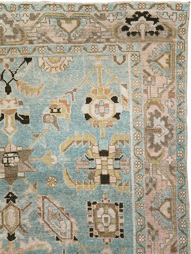 Vintage Persian Malayer Accent Rug, No.29962 - Gsblank