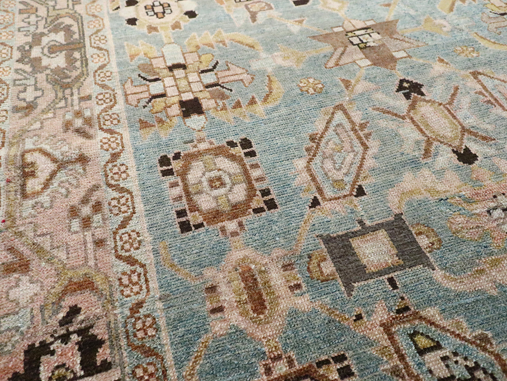 Vintage Persian Malayer Accent Rug, No.29962 - Gsblank