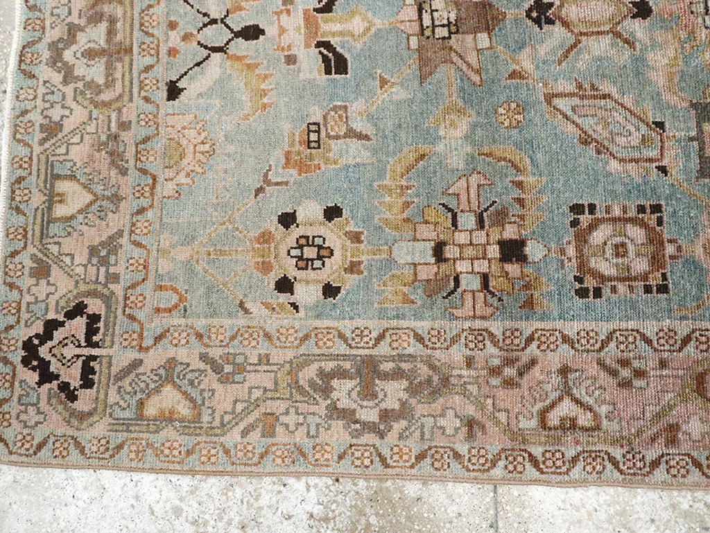 Vintage Persian Malayer Accent Rug, No.29962 - Gsblank