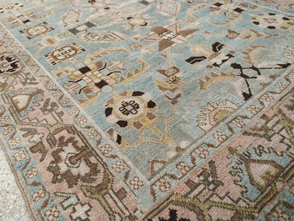 Vintage Persian Malayer Accent Rug, No.29962 - Gsblank