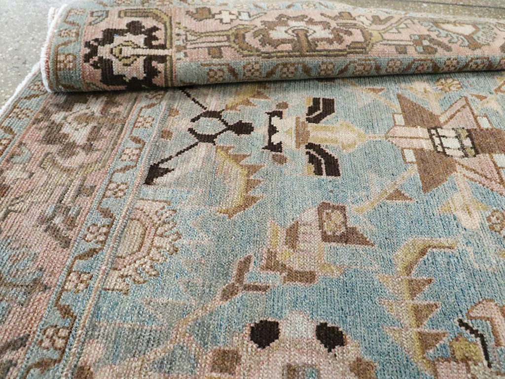 Vintage Persian Malayer Accent Rug, No.29962 - Gsblank