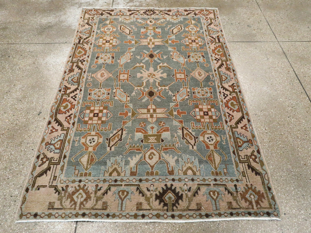 Vintage Persian Malayer Accent Rug, No.29964 - Gsblank