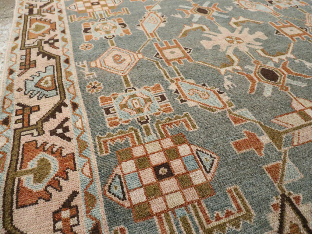 Vintage Persian Malayer Accent Rug, No.29964 - Gsblank