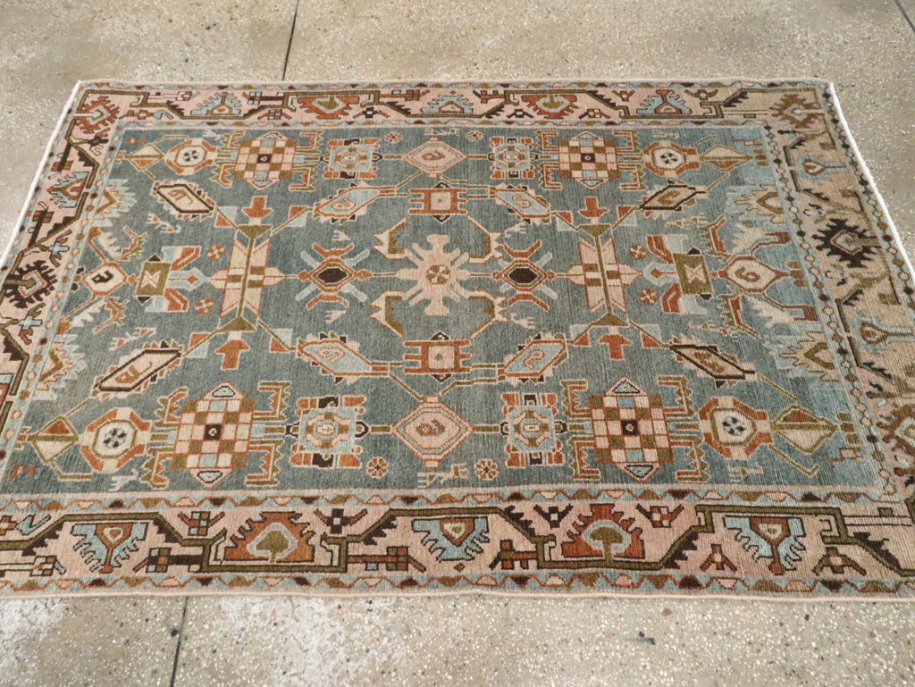 Vintage Persian Malayer Accent Rug, No.29964 - Gsblank