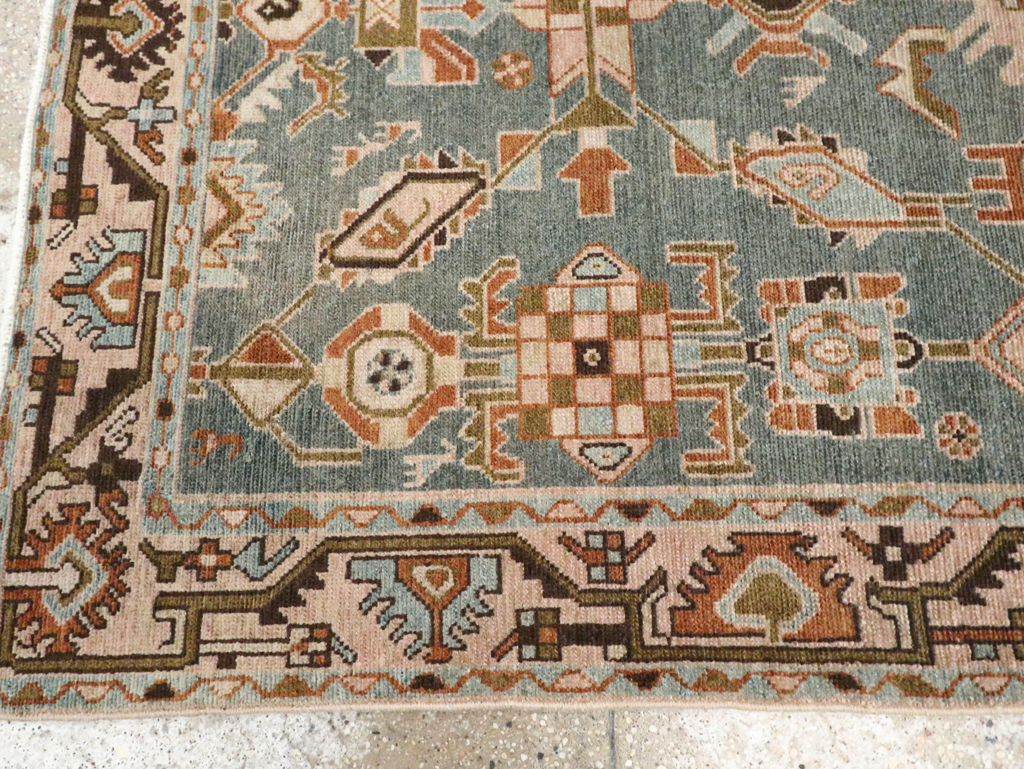 Vintage Persian Malayer Accent Rug, No.29964 - Gsblank