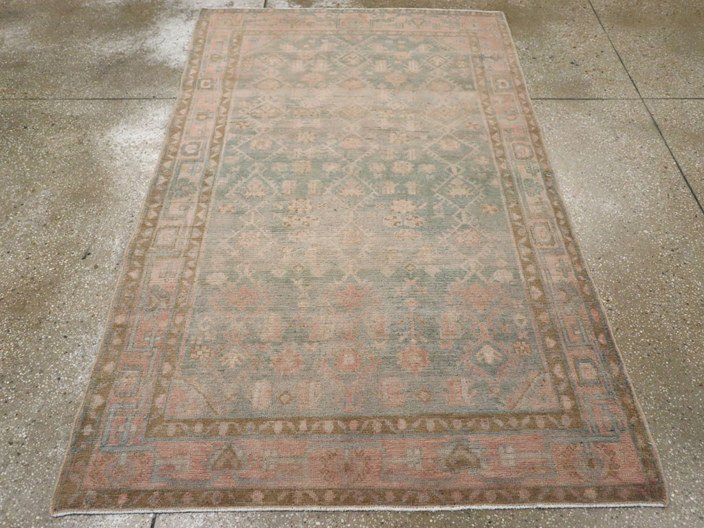 Vintage Persian Malayer Accent Rug, No.29968 - Gsblank
