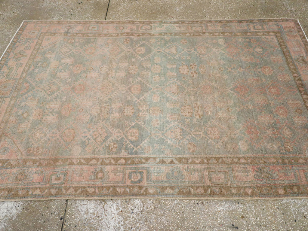 Vintage Persian Malayer Accent Rug, No.29968 - Gsblank