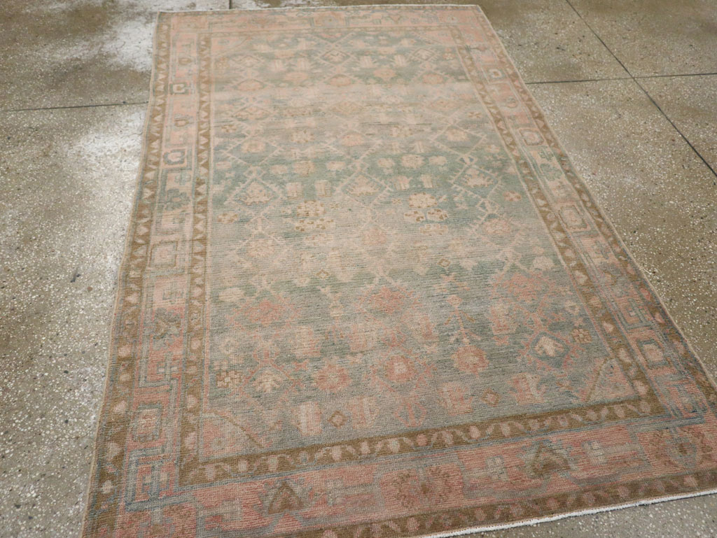 Vintage Persian Malayer Accent Rug, No.29968 - Gsblank