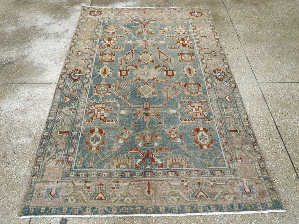 Vintage Persian Malayer Accent Rug, No.29970 - Gsblank
