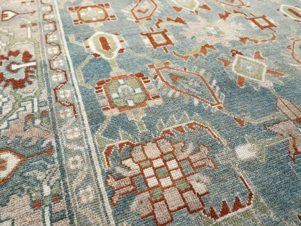 Vintage Persian Malayer Accent Rug, No.29970 - Gsblank